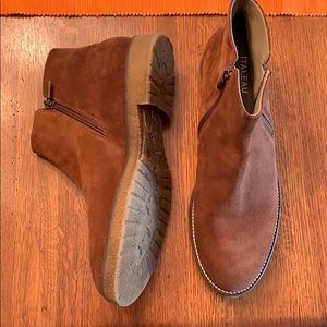 Italeau Foliana Cognac Brown Booties, Sz 13/43
